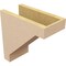 Ekena Millwork 6"W x 12"D x 12"H Classic Burlington Rough Cedar Woodgrain TimberThane Corbel, Primed Tan CORUR06X12X12BURRCPR - alternate 3